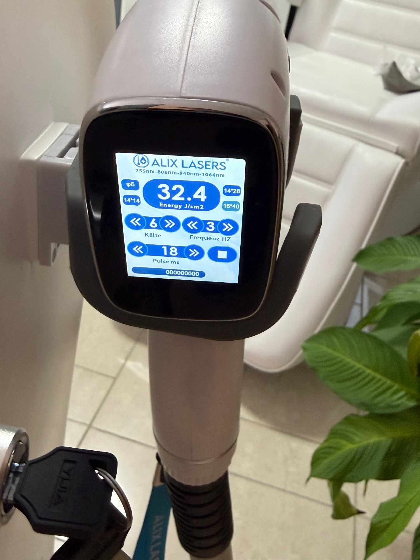 Smart Handstück Display